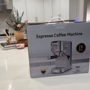 Espresso Coffee Machine - Stainless Steel